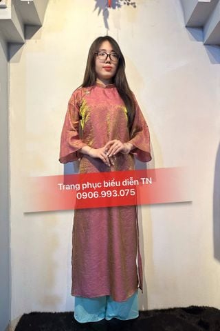  AD89 - Áo Dài Tơ Ánh Kim 4 Tà M4 
