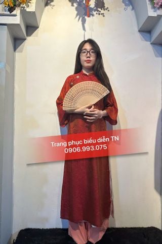  AD86 - Áo Dài Tơ Ánh Kim 4 Tà M1 