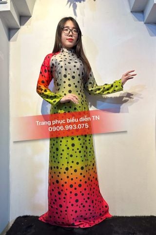  AD473 - Áo Dài Cô 3 Loang M3 