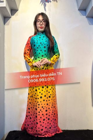 AD474 - Áo Dài Cô 3 Loang M4 