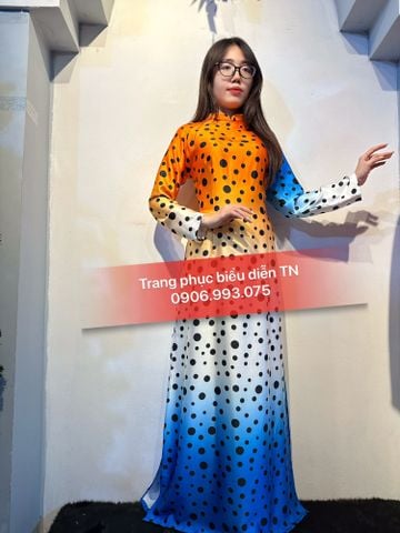  AD472 - Áo Dài Cô 3 Loang M2 