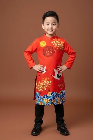  TE53 - Áo Dài Tết Bé Trai 