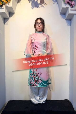  ADT05 - Áo Dài Cách Tân Nữ Tết Hoa Đào 
