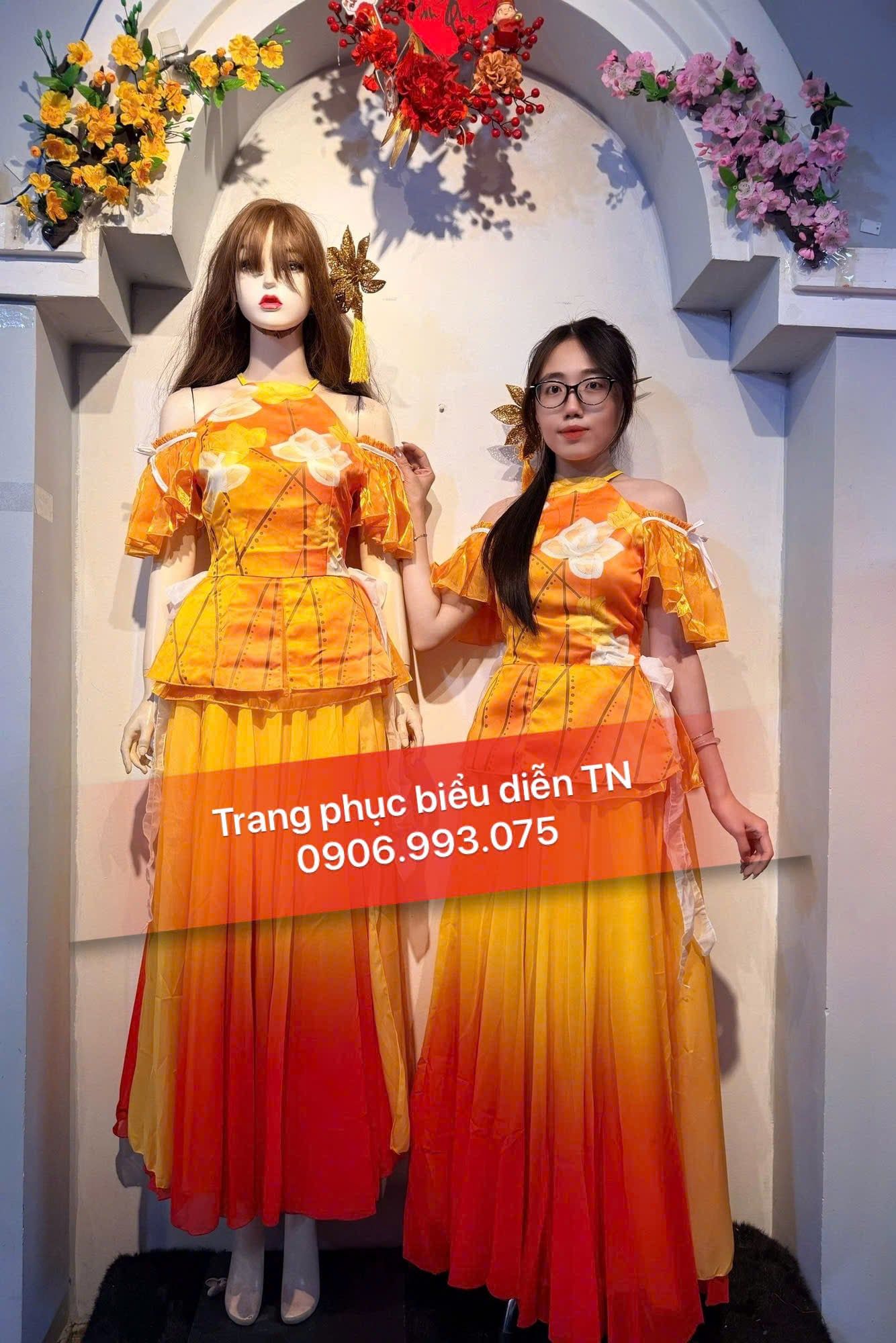 VM20 - Váy Múa Vàng Loang