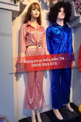  Trang phục Disco Nữ Hồng Nam Xanh Coban 