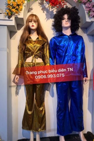 Trang phục Disco Nữ Vàng Nhũ 