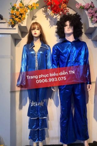  Trang phục Disco Nữ Xanh Coban 