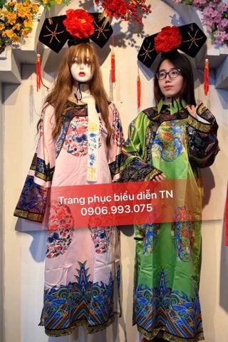  HCCC 04 - Trang Phục Hoàng Châu/Quý Phi Nhà Thanh Xanh Lá 