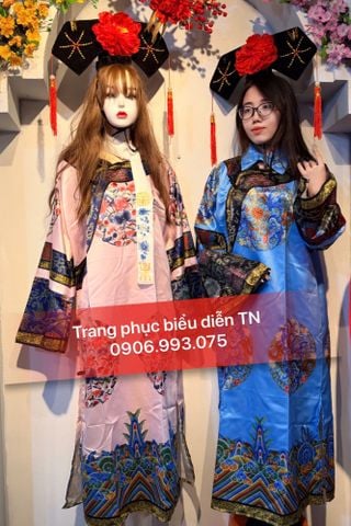  HCCC 03 - Trang Phục Hoàng Châu/Quý Phi Nhà Thanh Xanh Dương 