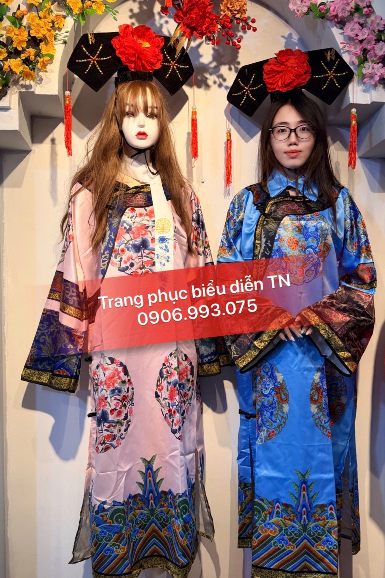 HCCC 03 - Trang Phục Hoàng Châu/Quý Phi Nhà Thanh Xanh Dương