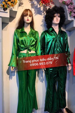  Trang Phục Disco Nam Nữ Xanh Lá M1 