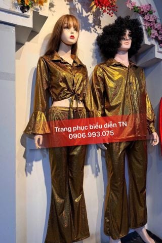  Trang Phục Disco Nam Nữ Vàng Đồng 