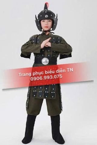  GT05 - Trang Phục Giáp Tướng Xanh Rêu 