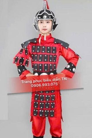  GT03 - Trang Phục Giáp HV Chữ Nhật Đen Đỏ 
