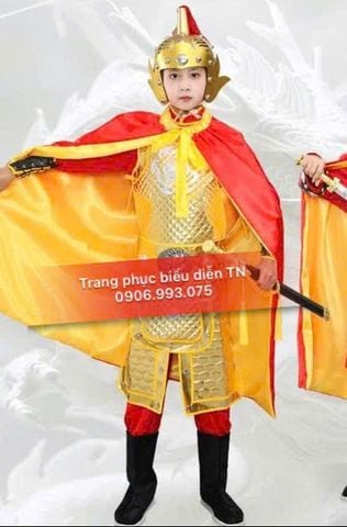  GT01 - Trang Phục Tướng Vàng Lót Đỏ 