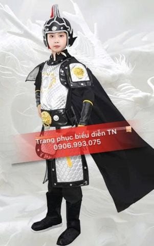  GT02 - Trang Phục Giáp Tướng Bạc Lót Đen 