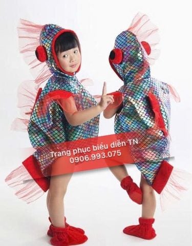  TE62 - Trang Phục Hóa Trang Cá Vàng/Cá Bảy Màu 