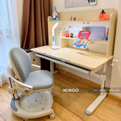 Bộ bàn học thông minh gỗ tự nhiên LEO X1200
