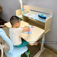 Bộ bàn học thông minh gỗ tự nhiên LEO X1000