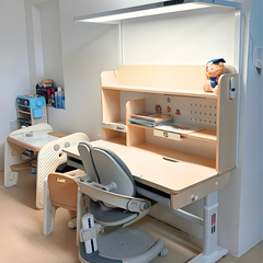 Bộ bàn học thông minh gỗ tự nhiên iSmart A12