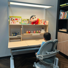 Bộ bàn học thông minh gỗ tự nhiên iSmart A12