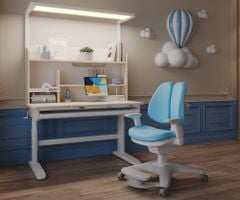 Bộ bàn học thông minh gỗ tự nhiên iSmart A12