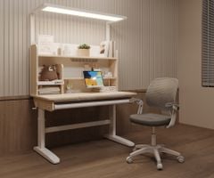 Bộ bàn học thông minh gỗ tự nhiên iSmart A12