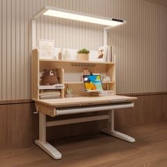 Bộ bàn học thông minh gỗ tự nhiên iSmart A12