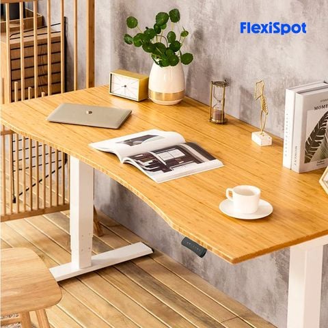  Mặt bàn làm việc gỗ tre an toàn bảo vệ sức khỏe Flexispot Bamboo Desktop 