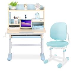 Bộ bàn học thông minh gỗ tự nhiên iSmart Q80