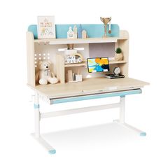 Bộ bàn học thông minh gỗ tự nhiên LEO X1200
