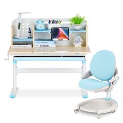 Bộ bàn học thông minh gỗ tự nhiên LEO X1000