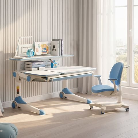  Bộ bàn học thông minh Cao Cấp Hanover D01L 