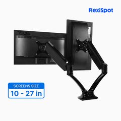 Giá treo màn hình tay đỡ màn hình đôi 10-27 inch - Flexispot F7BD