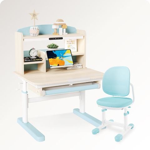  Bộ bàn học thông minh gỗ tự nhiên iSmart Q80 