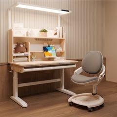 Bộ bàn học thông minh gỗ tự nhiên iSmart A12