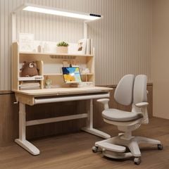 Bộ bàn học thông minh gỗ tự nhiên iSmart A12