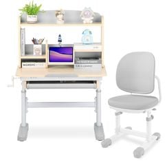 Bộ bàn học thông minh gỗ tự nhiên iSmart Q80