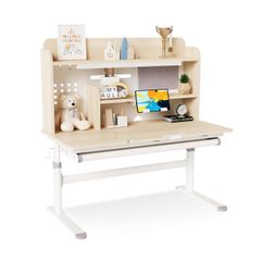 Bộ bàn học thông minh gỗ tự nhiên LEO X1200