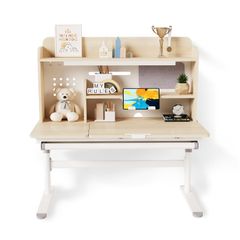 Bộ bàn học thông minh gỗ tự nhiên LEO X1200