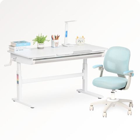  Bộ bàn học thông minh gỗ tự nhiên iSmart H120L 