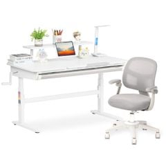 Bộ bàn học thông minh gỗ tự nhiên iSmart H120L