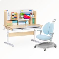 Bộ bàn học thông minh gỗ tự nhiên iSmart Klever K120