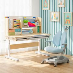 Bộ bàn học thông minh gỗ tự nhiên iSmart Klever K120