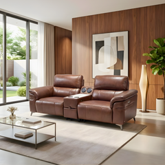 Sofa băng L2- 3 chỗ, điều khiển điện, kèm bàn trà