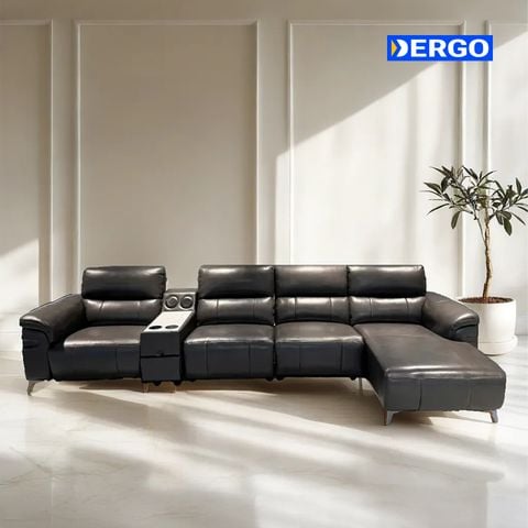  Sofa góc L4-6 chỗ, điều khiển điện, kèm bàn trà (góc trái hoặc phải) 