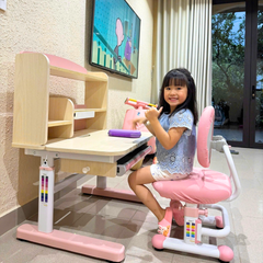 Bộ bàn học thông minh gỗ tự nhiên iSmart Q100
