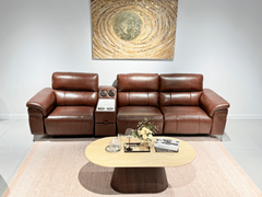 Sofa băng L3- 4 chỗ, điều khiển điện, kèm bàn trà hiện đại