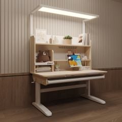 Bộ bàn học thông minh gỗ tự nhiên iSmart A12