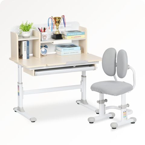  Bộ bàn học thông minh gỗ tự nhiên iSmart P100 